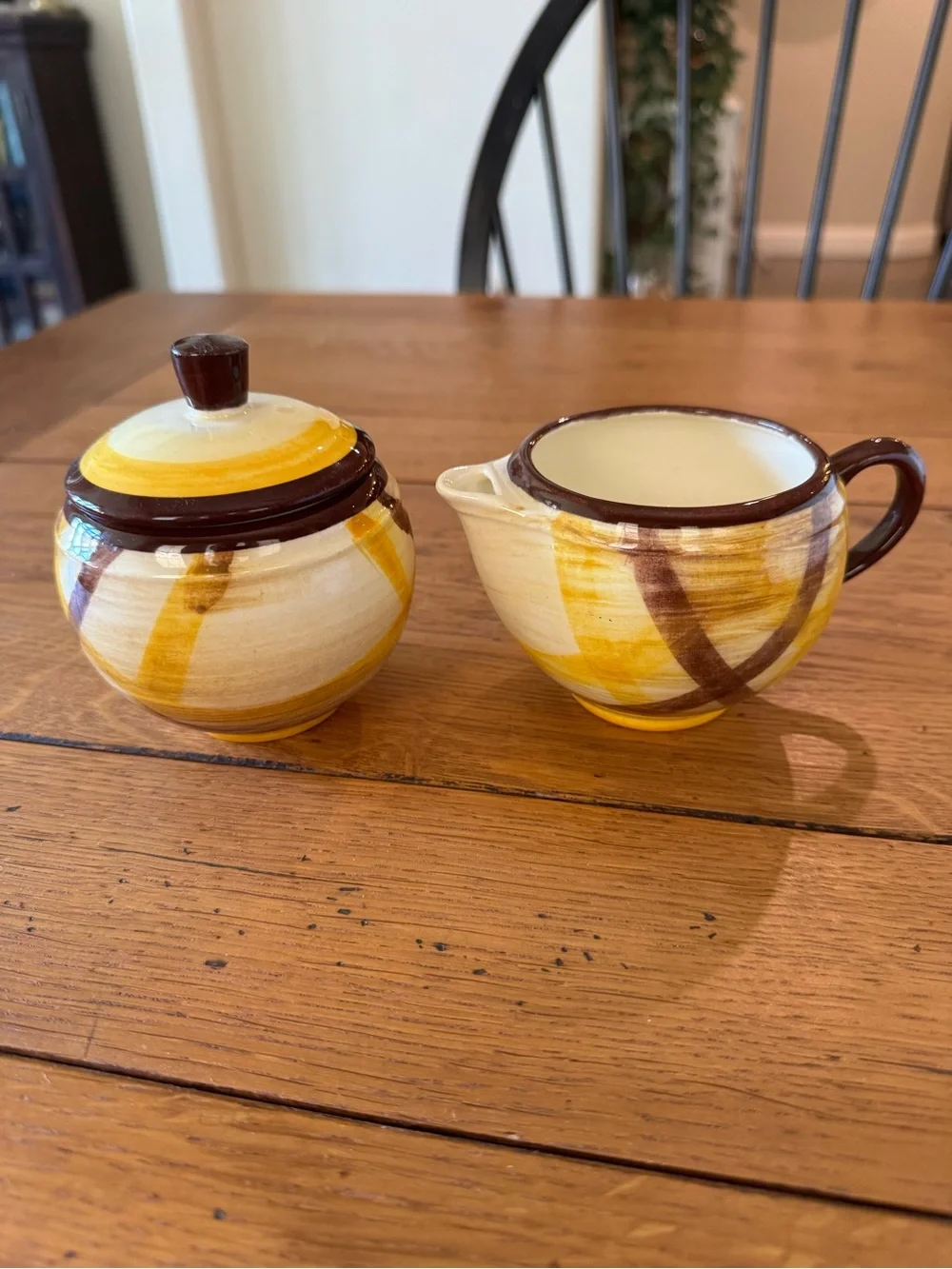 Vintage Vernonware Sugar & Creamer